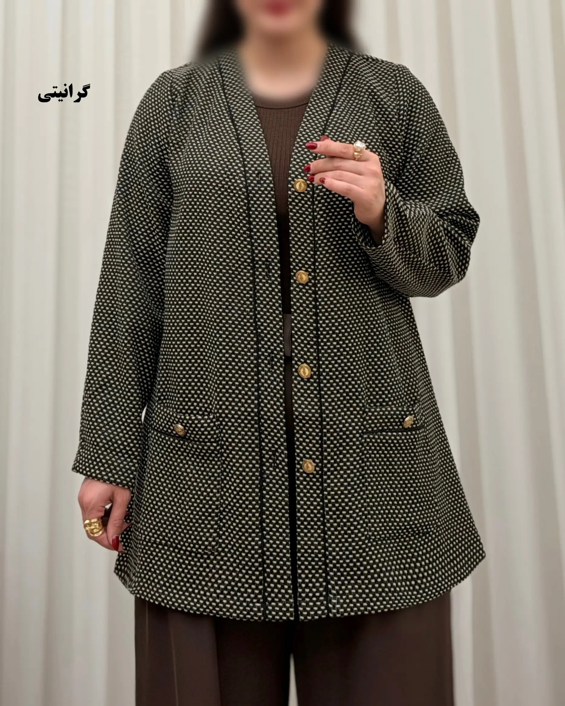 کت مزونی زنانه مدل تیارا